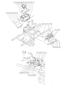 Brake Assembly Diagram and Parts List for RECON48 53AH8ST3050-23HP Cub Cadet Lawn Tractor
